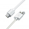 Şarj kablosu-GoMobile mikro USB uyumlu şarj kablosu beyaz 120cm