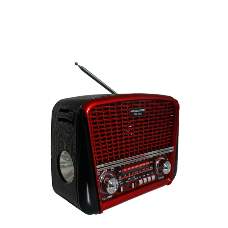 Nostaljik Görünümlü Radyo - Nikula Star Şarjlı Radyo ve USB/SD/TF Müzik Çalar - RDL4632