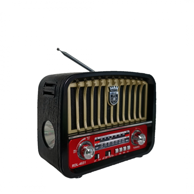 Nostaljik Görünümlü Radyo - Nikula Star Şarjlı Radyo ve USB/SD/TF Müzik Çalar - RDL4631-Beige