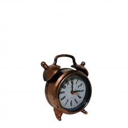Alarmlı masa saati - Bellisima Metal Görünümlü Plastik Masa Saati