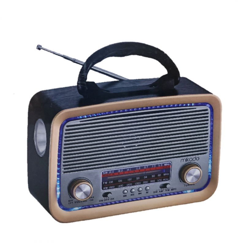 Nostaljik Radyo - Mikado Nostaljik Görünümlü Radyo MDR-99