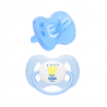 Emzik - Wee Baby Damaklı Silikon Emzik No:2 (6-18 Ay) - Mavi