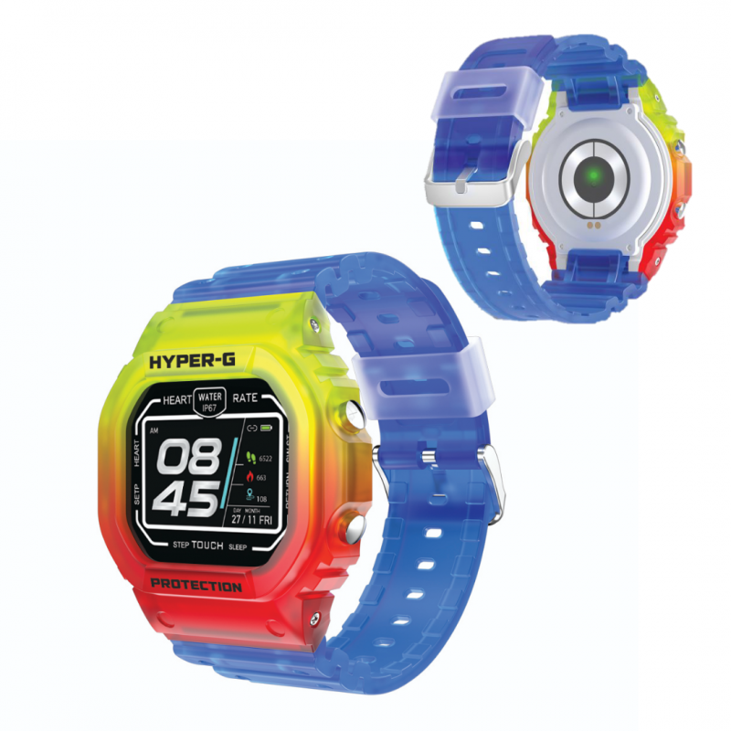 Akıllı Saat - Polosmart Hyper-G Akıllı Saat Renkli Mavi PSSW08